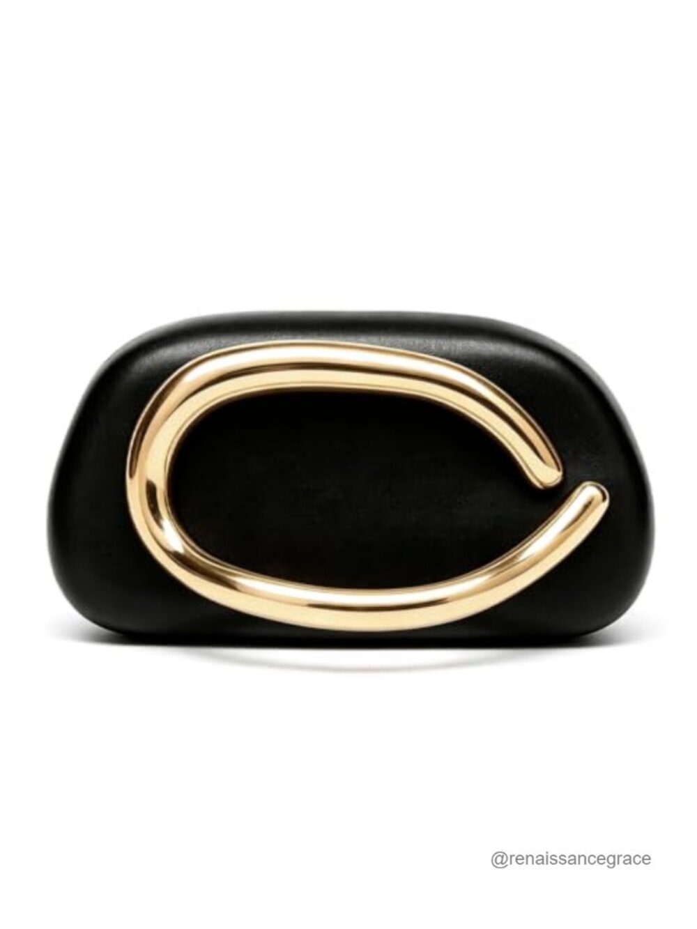 Acrylic Clutch Purse Women Round Evening Handbag Vintage Metal Handles Party
